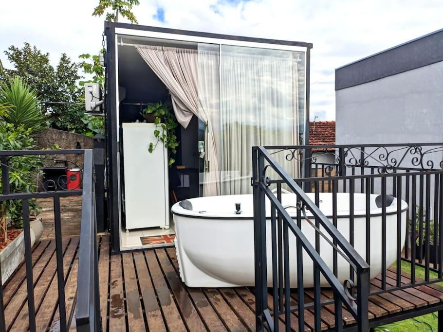 Tiny House Paraiso Minicasas Com Hidromassagem 波苏阿莱格里 外观 照片